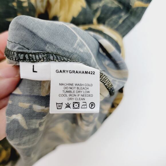 *NEW* Gary Graham GARYGRAHAM422 "Army Floral" Scoop Neck Cocoon Top - Large - Picture 5 of 7